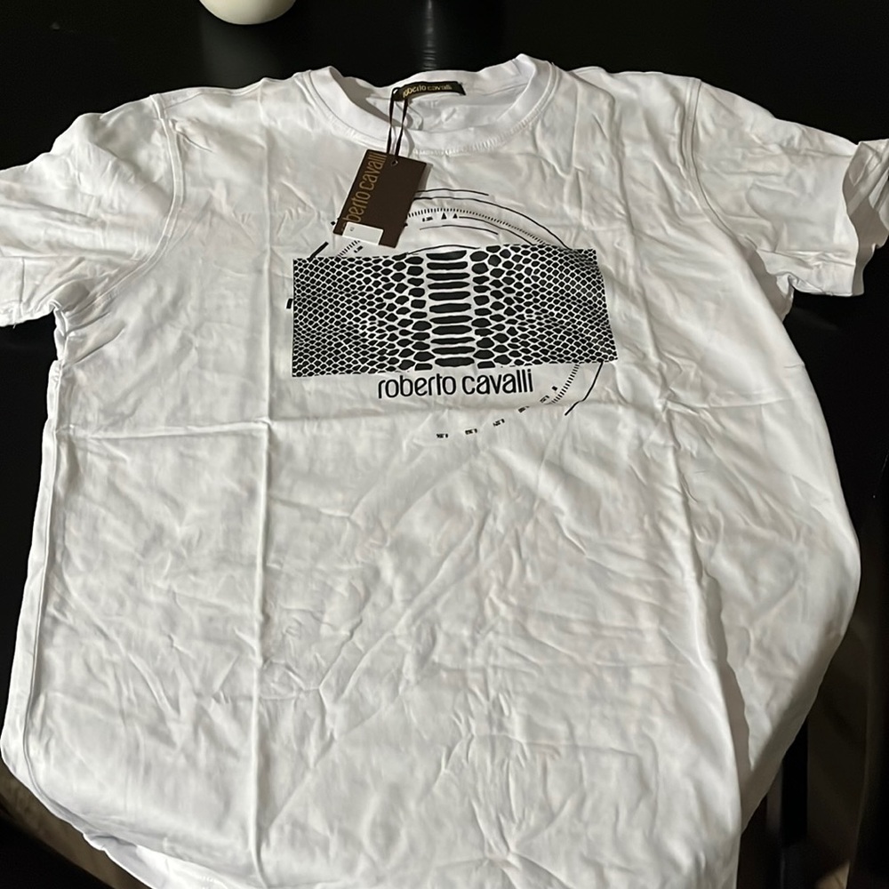 Roberto cavalli snake skin tshirt sizeL